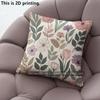 Vintage Floral Print Throw Pillow Covers Pattern Cushion Cover Suitable For Sofa Bedroom Car Pillow Cover