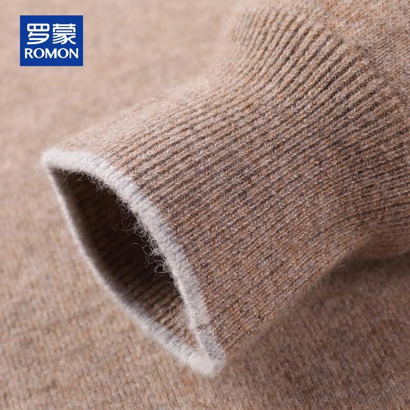 ROMON Men's 100% Pure Cashmere Thickened Pullover Sweater