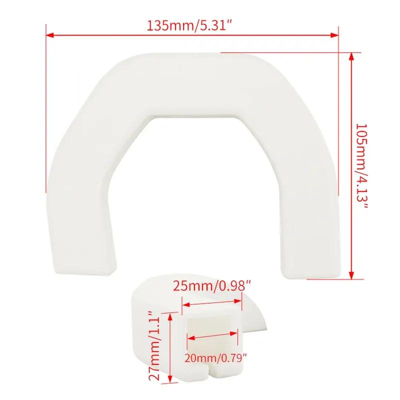 Professional 2Pcs Trailer Tow Hooks Covers Tow Hook Sleeve Silicone Receiver Covers for Dodge RAM 1500 2019-2024 Part Accessory