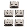 5pcs Game Handle Charging Port Type C Interface Replacement Gamepad Charging Socket for PS5