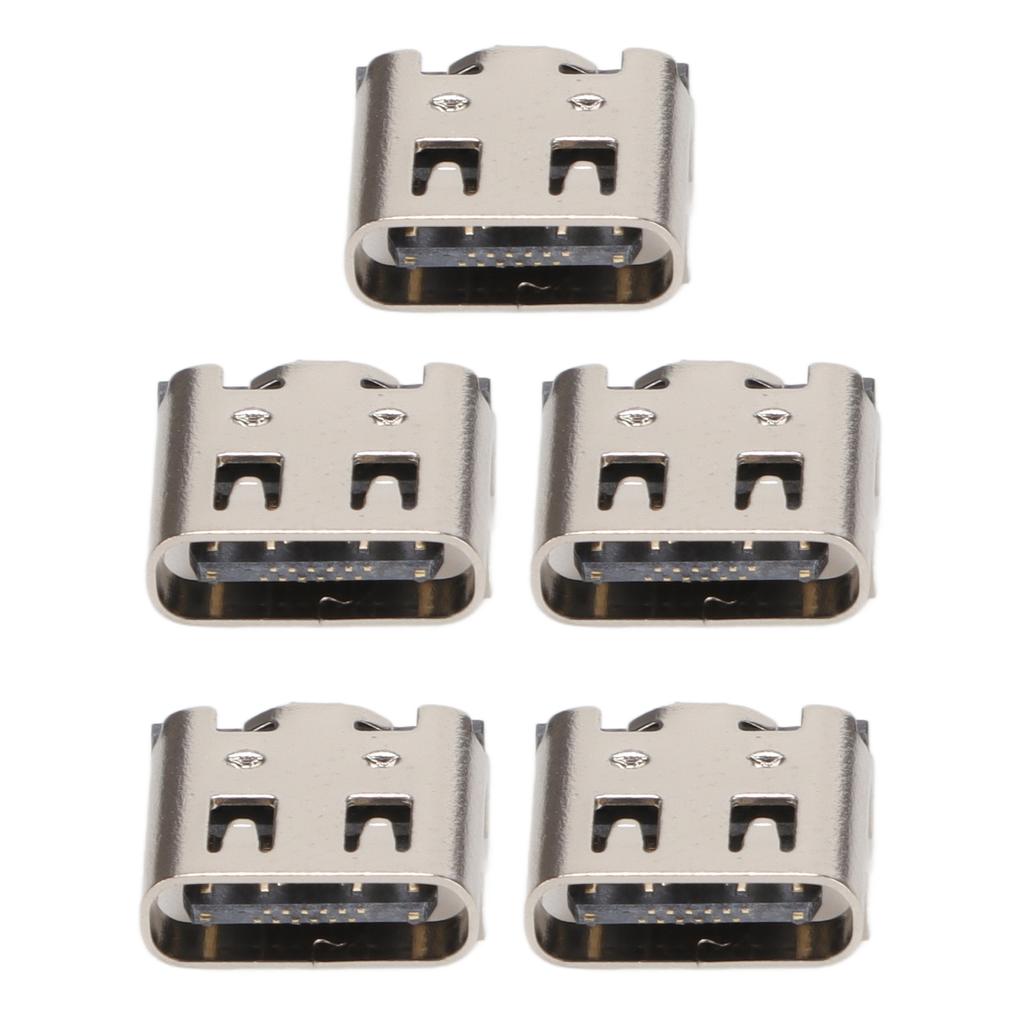 5pcs Game Handle Charging Port Type C Interface Replacement Gamepad Charging Socket for PS5