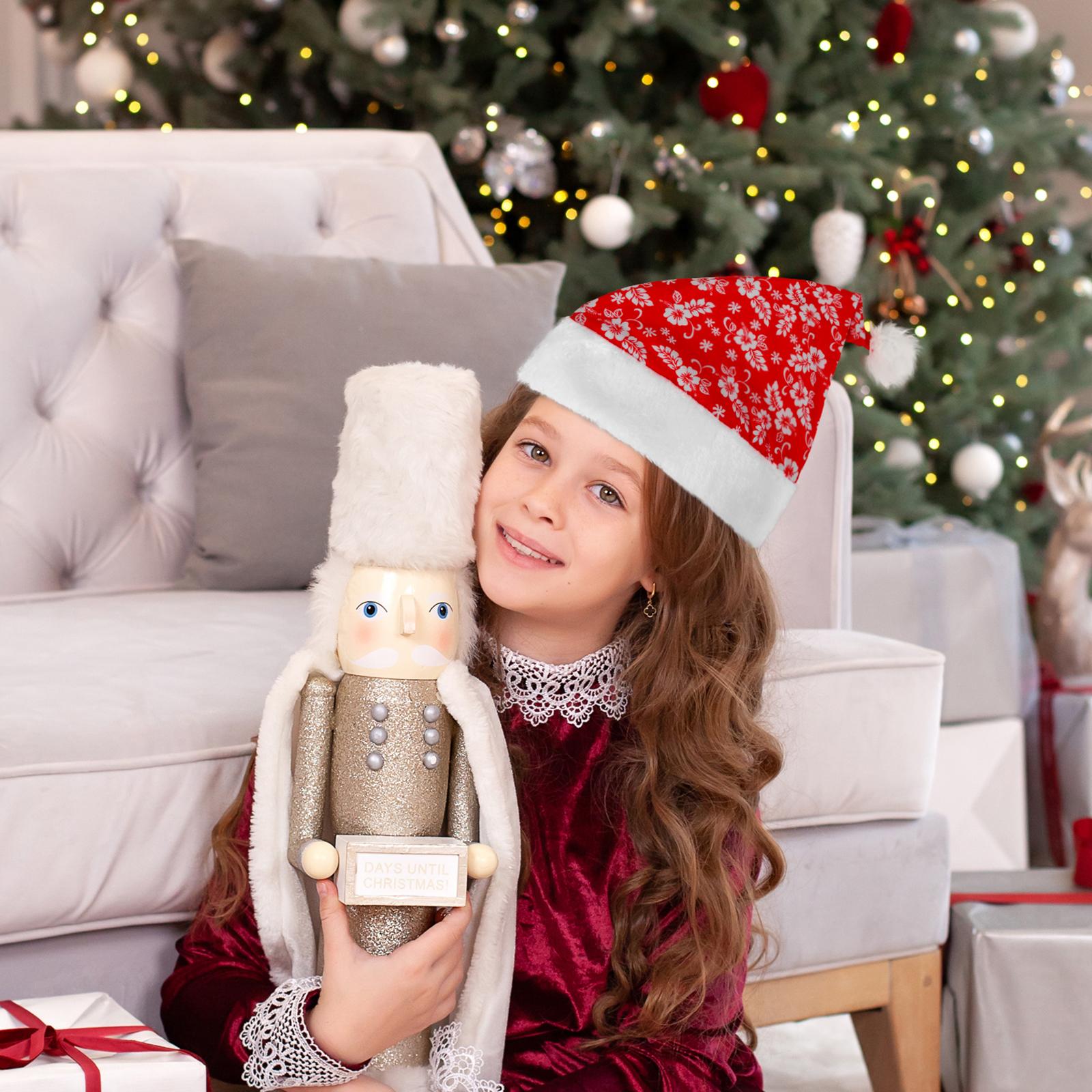 

Christmas Decoration Gifts Hat Scene Layout Printed Christmas Hat One Size