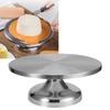 304 Stainless Steel Revolving Cake Base Stand Turntable Kitchen Baking Accessory 30cm