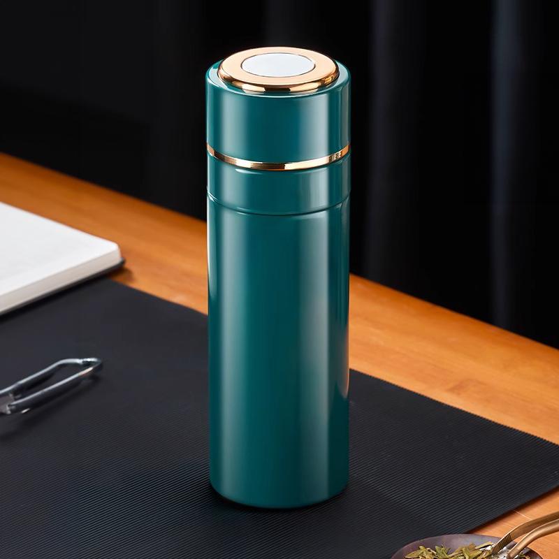 500ML Stainless Steel Thermos Bottle Portable One Click Cover Opening Thermal Mug Household Coffee Cup Tea Water Bottle
