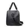 Vintage Woven Handheld Travel Bags High Quality PU Leather Large Capacity Sports Yoga Fitness Bag for Men Short Distance Trip Oblique Span Touring Bag