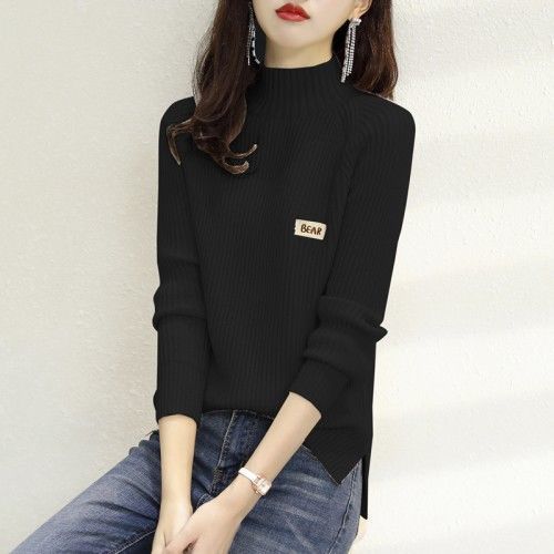 Women Half Turtleneck Sweaters Long Sleeve Lightweight Cashmere Knit Pullover Top Women Winter  Thermal Sweaters