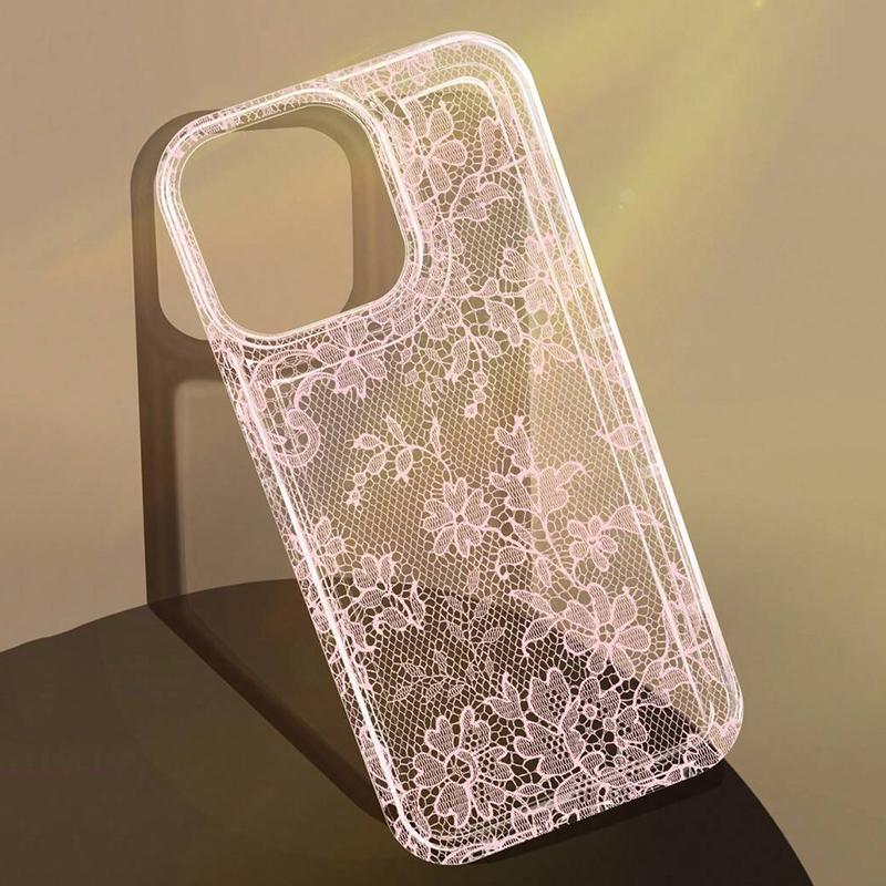 Case for Xiaomi Redmi Note 12 13 11 Pro Plus 4G 5G Romantic Lace Pattern Soft Transparent Phone Cover for Redmi 12 12C 13C Cover