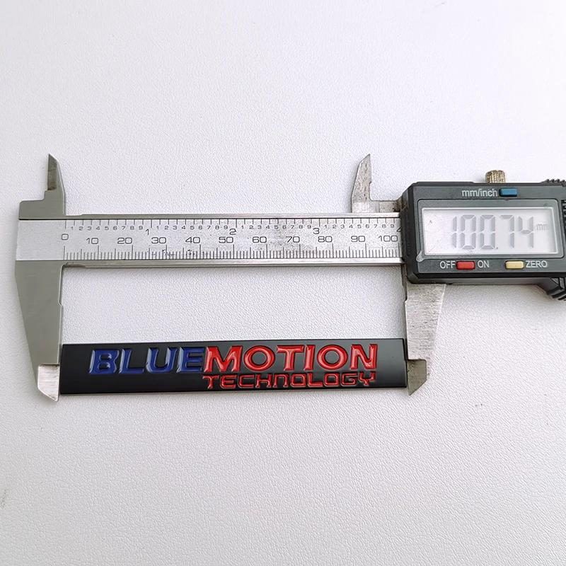 RUNTB1 3D Metal Bluemotion Logo Blue Motion Emblem Car Fender Badge Rear Trunk Sticker For VW Golf Polo Passat Jetta Tiguan Accessories