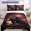 Lord Rings Customize Text Bed Sheet Set Suitable for Living Rooms Soft Bedding Bedroom Decor Best for Christmas