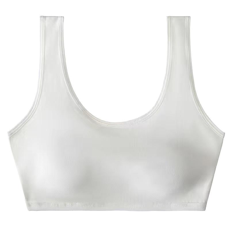 - Age underwear women's bra development period pure cotton junior high school students high school students Korean version sports tube top thin