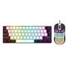 Wired RGB 61-Key Mini Gaming Keyboard - Compact, Mechanical Feel for Office and Portable Use