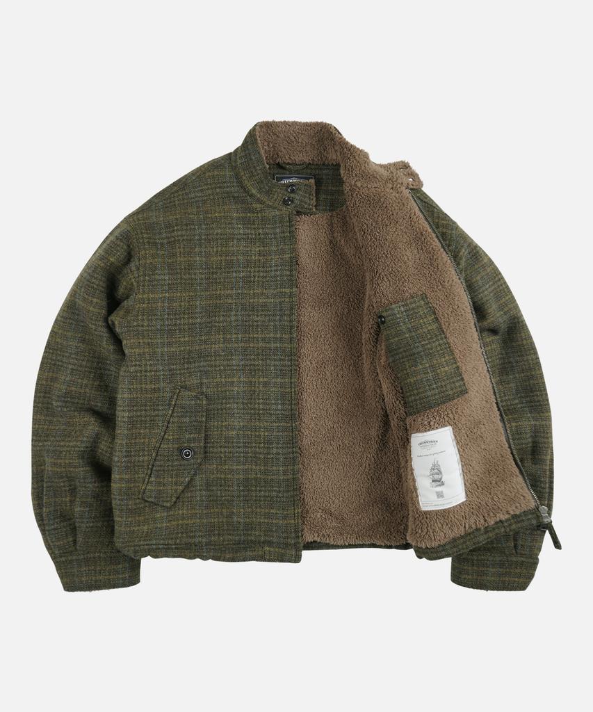 Frizmworks Fluffy Wool Harrington Jacket _ Seaweed