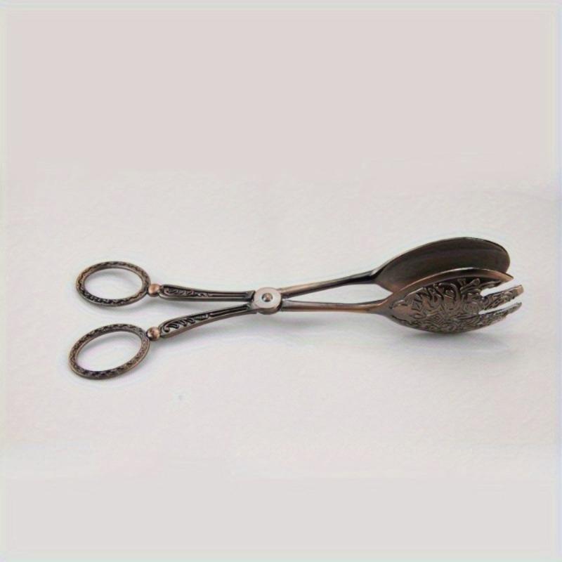 1PC Multifunctional Zinc Alloy Metal Spoon Salad Clip Exquisite Party Self-service Clip Tray Cake Birthday Party Tableware Clip