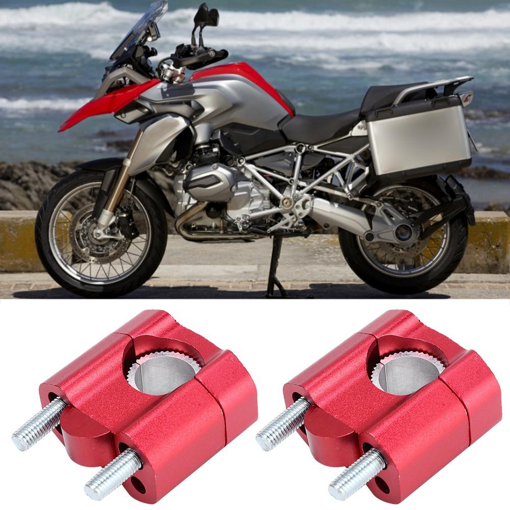 1 Pair of 22mm 28mm Bar Clamps Handlebar Risers for Motorcycle Refit Accessories Red