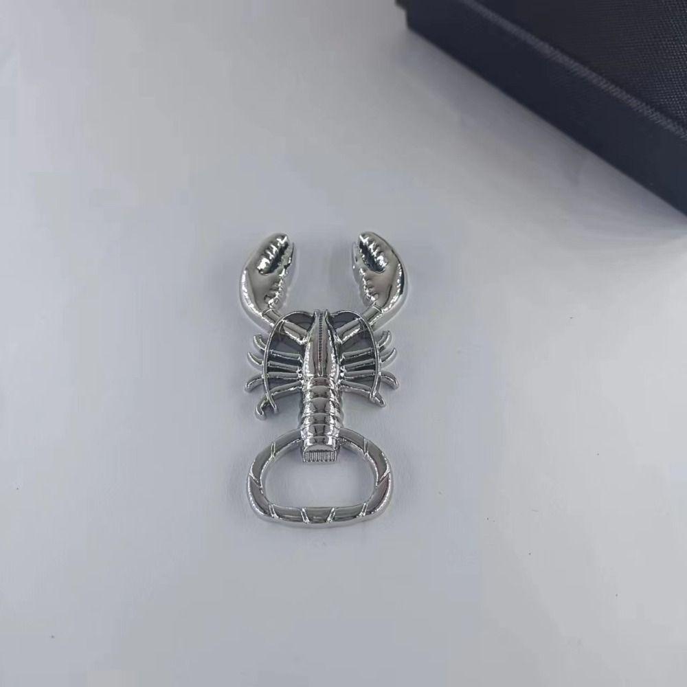 Metal Lobster Corkscrew Bottle Opener Multifunctional Portable Keychain Creative Wine Bottle Remover Oktoberfest Gift