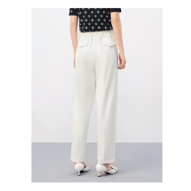 JIUZI Anna Kou Women's Elastic Waist Harem Pants