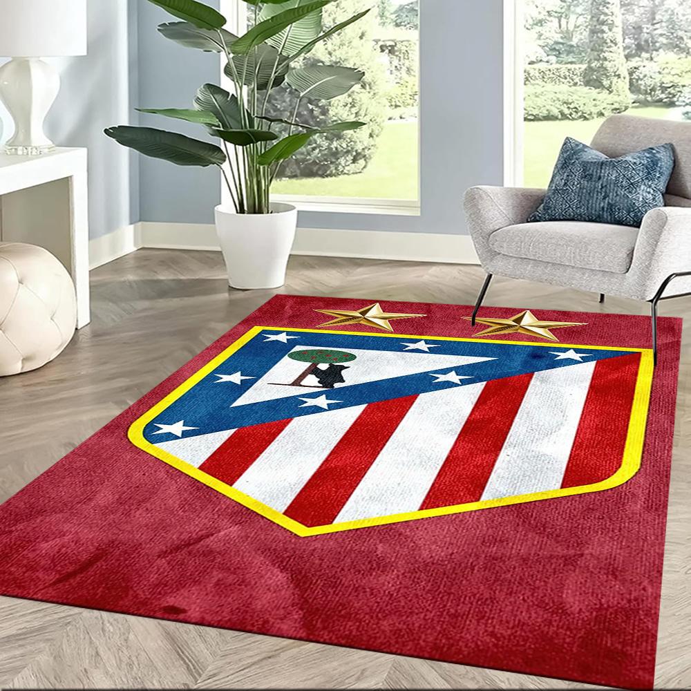 Atletico Madrid Carpet Suitable For Game Room Outdoor Living Rooms Hallway Antislip Rug Anime Office Decor Best For Christmas