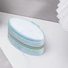 Portable Velvet Jewelry Display Box Oval Shape Ring Earring Necklace Box  Daily Use