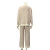 RAVIR Winter Fluffy and Cute Pajama Set and In Muted Colors with Pearl Buttons and Beige One Size Fits All Women's (Top Bottoms) Pockets, Pink,