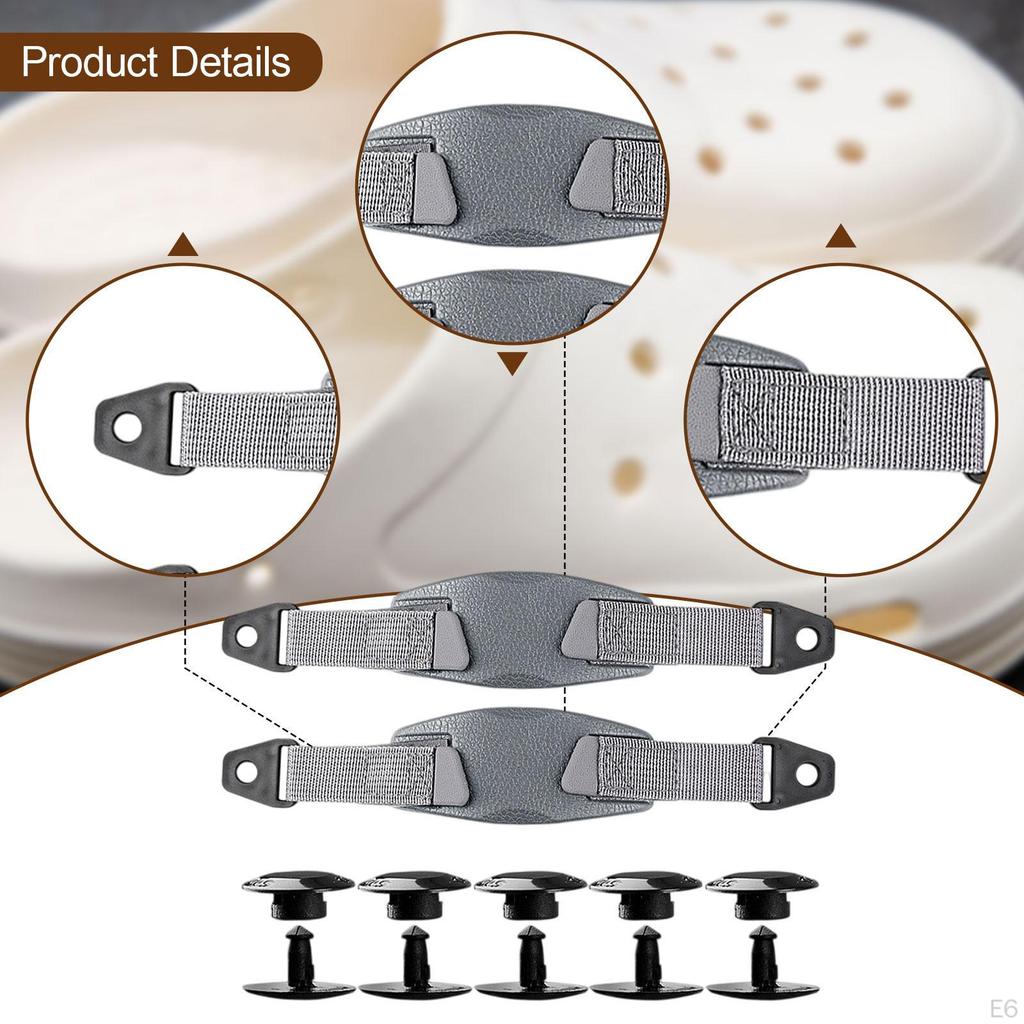 Hole Shoes Back Strap Anti Loose Removable EVA Shoe Ankle Belt for Slide Women