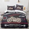 3D Print New Classic Motorcycle Bedding Set,Duvet Cover Comforter Bed Set Quilt Cover Pillowcase,King Queen Twin Size Boys Girls
