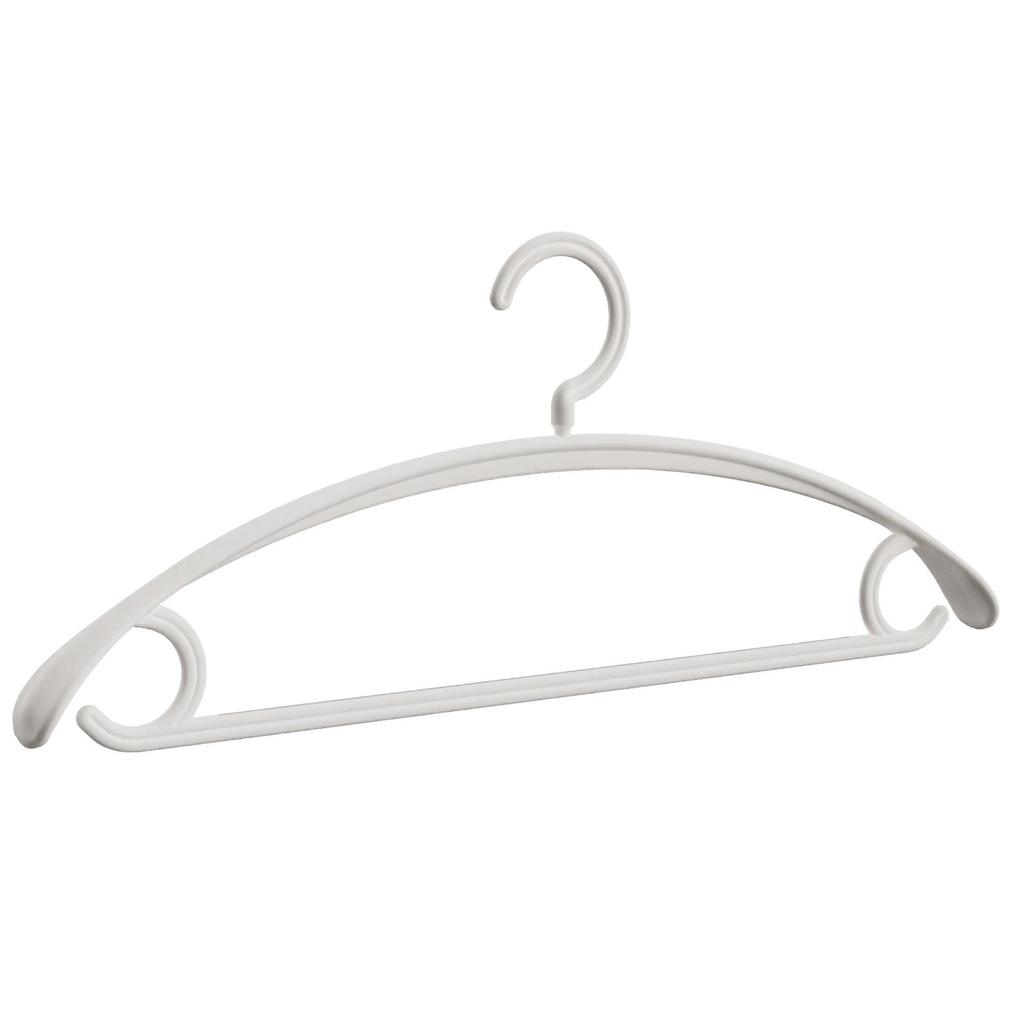 Non-Slip Wide Shoulder Plastic Clothes Hanger - Traceless, No Deformation, Ideal for Coat Drying
