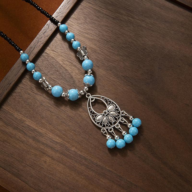 Ethnic Style Forehead Necklace Dual-Purpose Travel Photo Performance Jewelry Bohemian Retro Forehead Chain