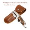 Personalized Waiters Corkscrew Wine & Beer Bottle Opener Wooden Cork Opener, Stainless Steel, Engraving of the Recipient's Name