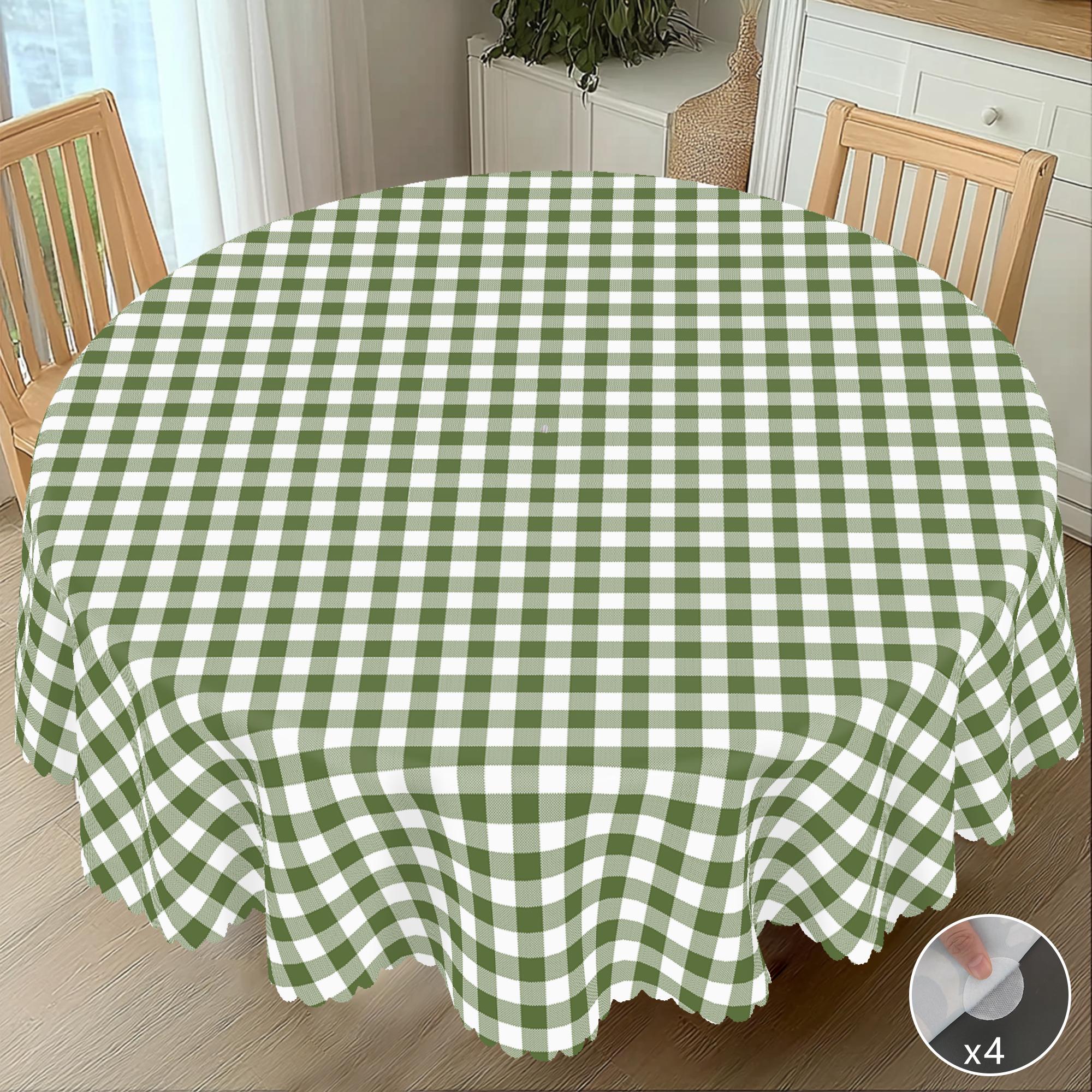 1 шт. Летняя ретро простая зеленая клетчатая скатерть, Маленькая свежая клетчатая печатная прямоугольная скатерть, Скатерть для вечеринки, Домашняя скатерть 140X180Cm