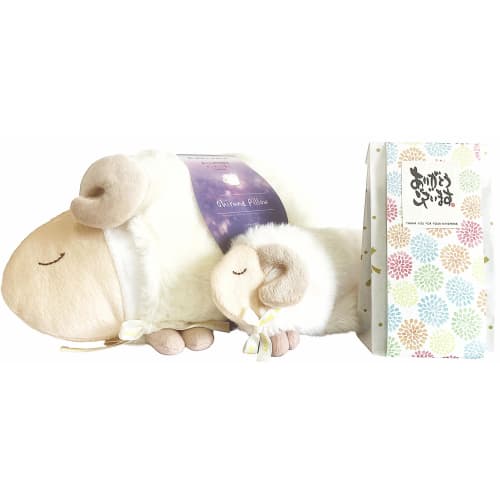 

[Give a relaxing gift] Sleepy Sheep Nap Pillow (Night Sky), Eye Pillow (Night Sky), and Thank You Bath Salt Set