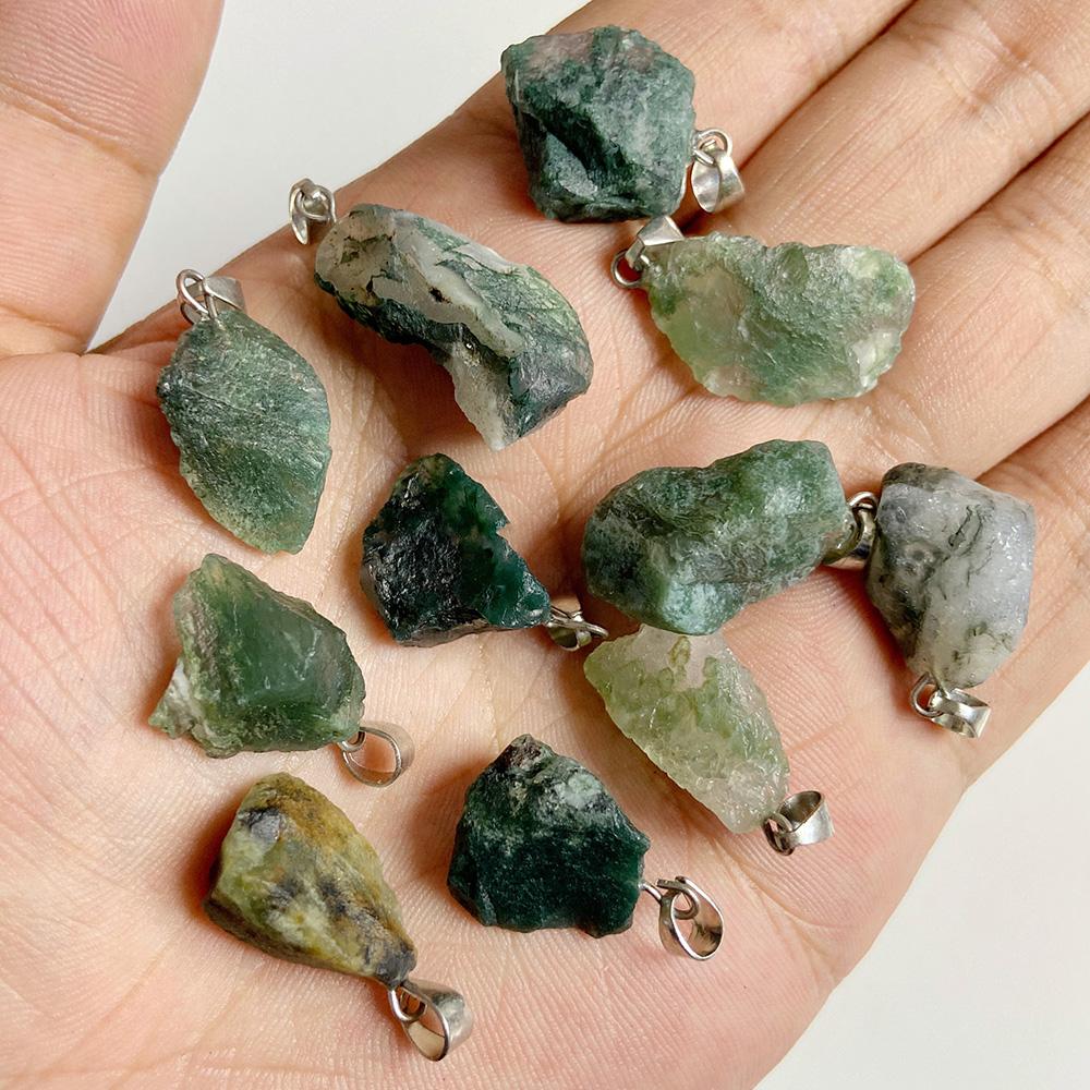 5pcs Irregular Raw Natural Stone Pendant Agates Quartz Crystal Pendant for Jewelry Making DIY Necklace Earrings Accessories