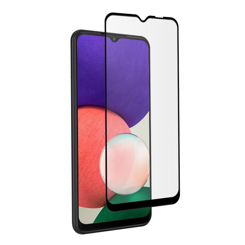 MOCOLO for Samsung Galaxy A22 5G (EU Version) HD Tempered Glass Screen Protector Full Coverage Full Glue Defense 9H Hardness Silk Printing Film