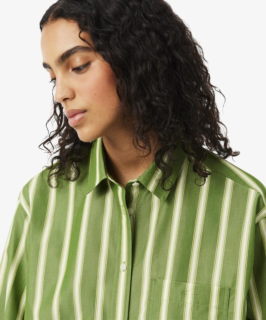 LACOSTE Women'S Oversized Classic Poplin Shirt Cf1054-56G 3Wi