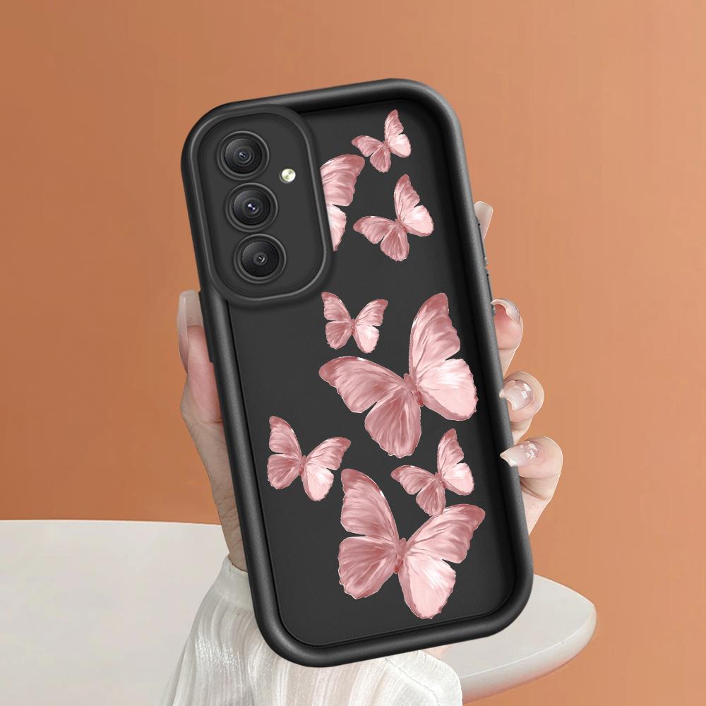 Soft Silicone Square Ladder Printing Pattern Phone Casing Full Cover Camera Shockproof Protection Rubber Case for Samsung
