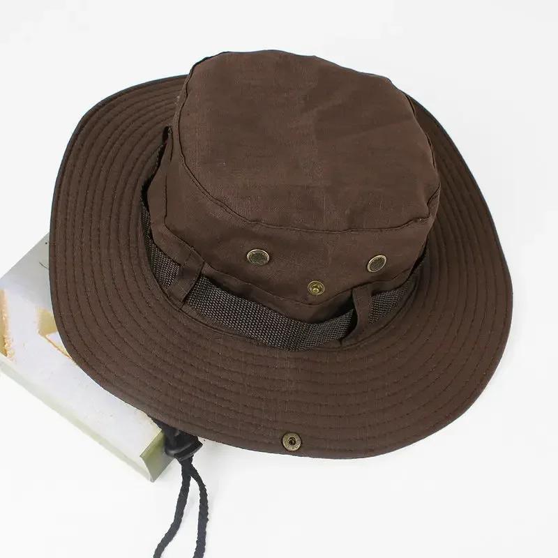 Sonnenhüte für Herren, Outdoor-Angelmütze, breite Krempe, UV-Schutz, Damen, Fischerhut, Sommer, Wandern, Fischermütze