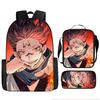 Zaino Scolastico Anime Jujutsu Kaisen per Bambini e Ragazzi Leggero in Tessuto Oxford Borsa a Doppia Tracolla con Schienale Imbottito