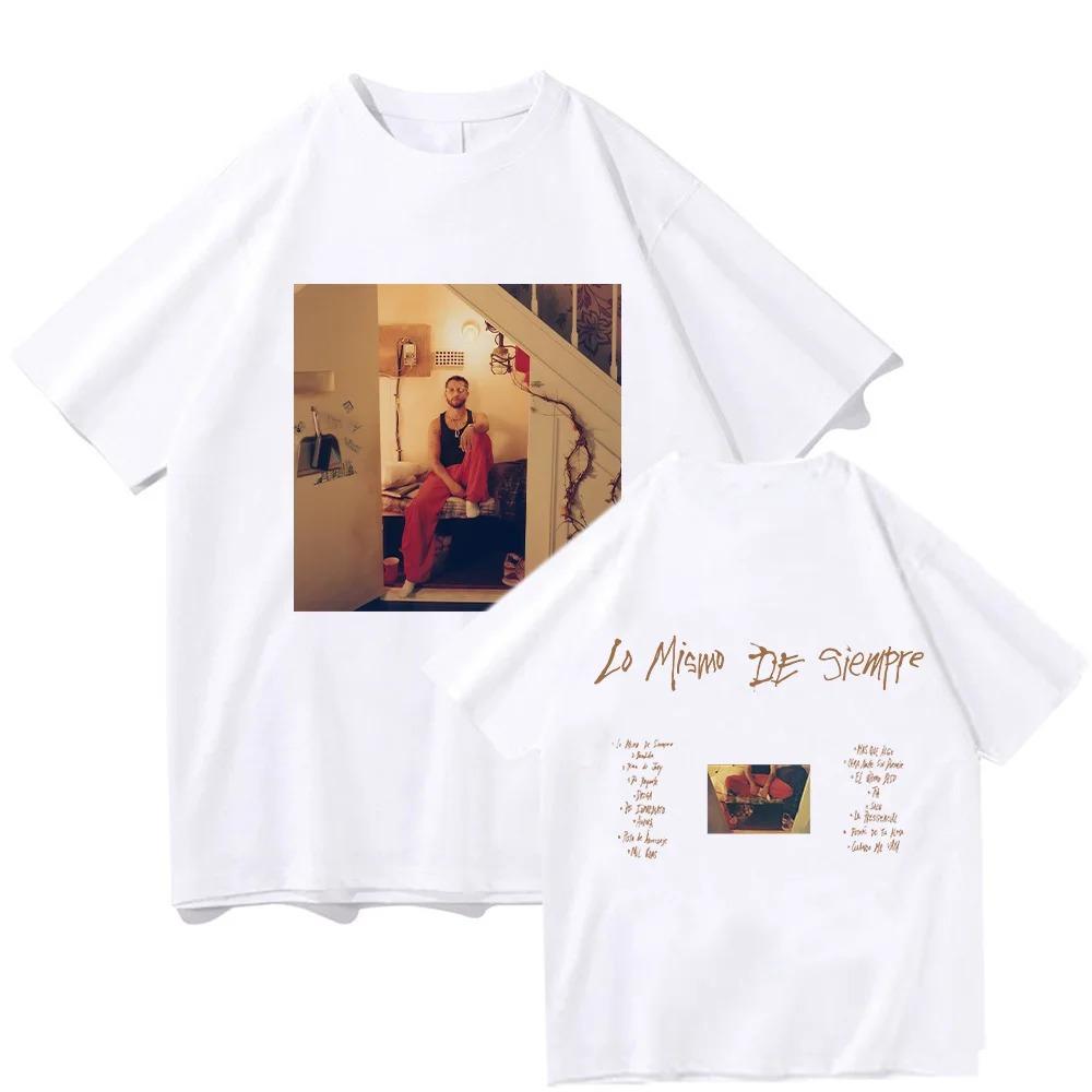 

Famous Singer Mora New Album Lo Mismo De Siempre T Shirts Mora Merch Fashion Print Short Sleeve Tops Men Women High Quality Tees 4XL