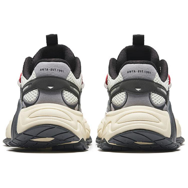 New Anta Sparrow Feather 2 Wear Resistant Low Top Casual Shoes Men's Beige Black 112438898-1