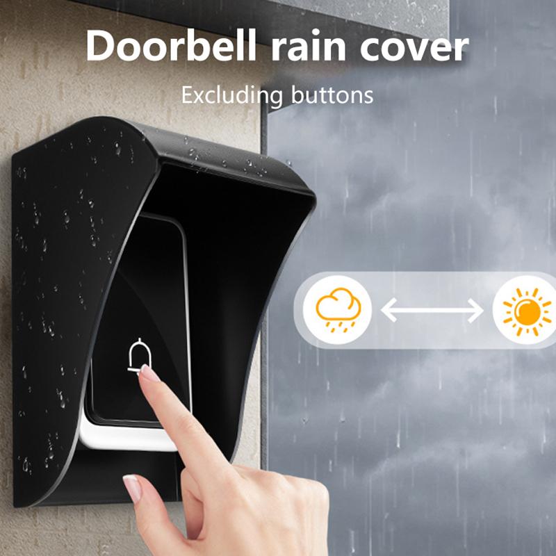 1/2/3Pcs Waterproof Guard Cover Rainproof Case Plastic Rain Protector Outdoor Wireless Doorbell Cover