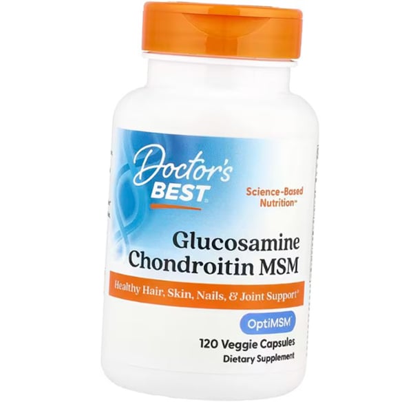 Glucosamine Chondroitin MSM, Glucosamine Chondroitin with OptiMSM, Doctor's Best 240 Caps (03327001)