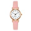 Stylish Women's Quartz Watch with Leather Strap & Digital Scale