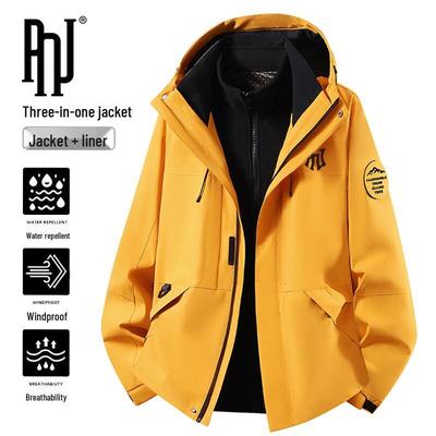 PNJ Herren Herbst/Winter 3-in-1 Outdoorjacke mit Kapuze