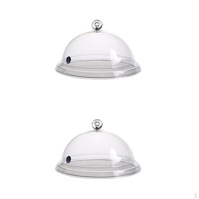 2 pièces Capuchons transparents portables Couvercles BBQ