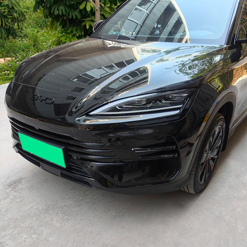 For BYD Song Plus DM-i Seal U Sealion 6 Black Warrior Front Logo Cover Emblem Badge Trim Exterior Modification Accessories