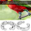 10pcs Metal Material Bird Leg Rings Opening Clip Design Bird Identification Bands  For Parrot