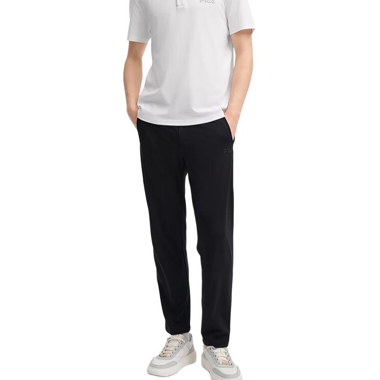 Fila Heritage Fashion Simple Basic Straight Casual Pants Men Bottoms Black F11M438602F-BK