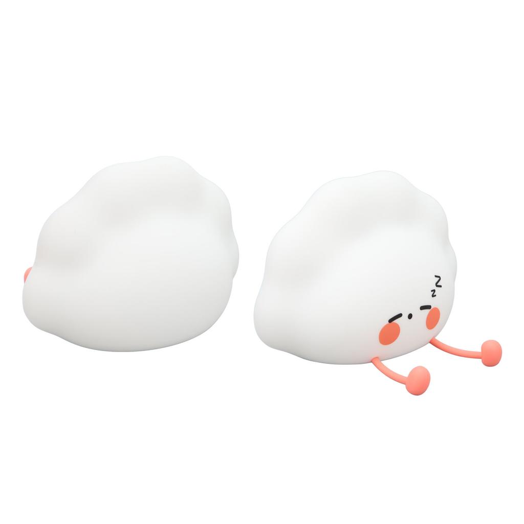 Night Light 3 Level Brightness USB Rechargeable White Warm Cute Soft Night Lamp for Bedroom Desktop Decoration