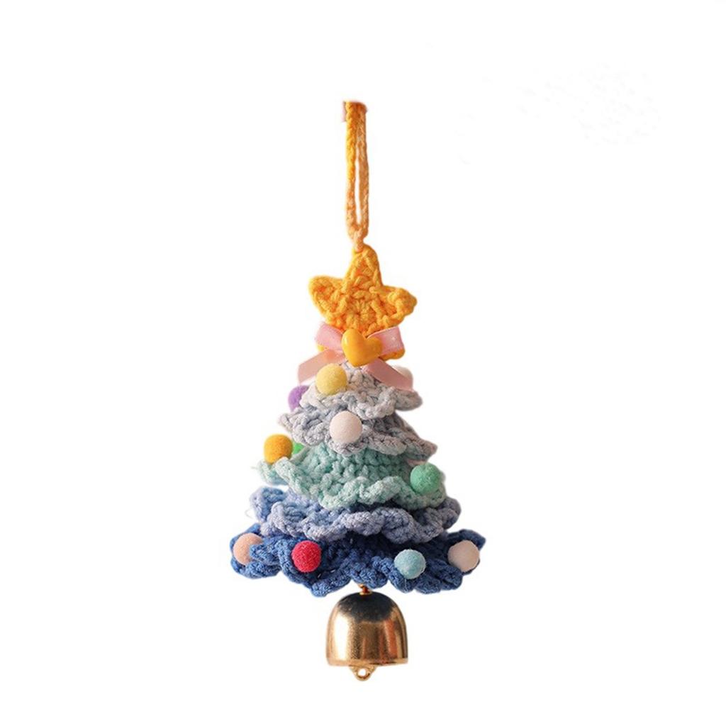 Christmas Tree, Creative Swinging Ornaments, Hand Woven Cotton Yarn Ornaments