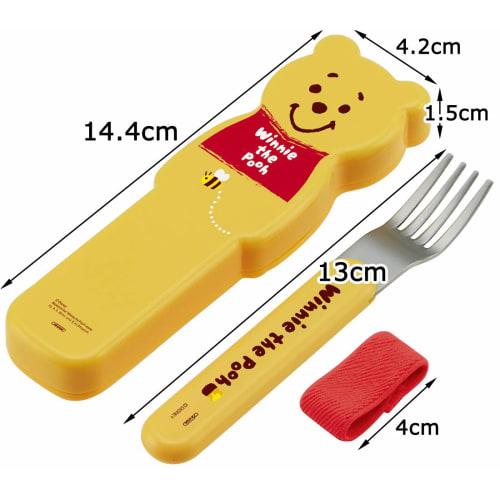 Skater Die-Cut Fork Case Set, 13cm, Winnie the Pooh, Disney, FCAN1