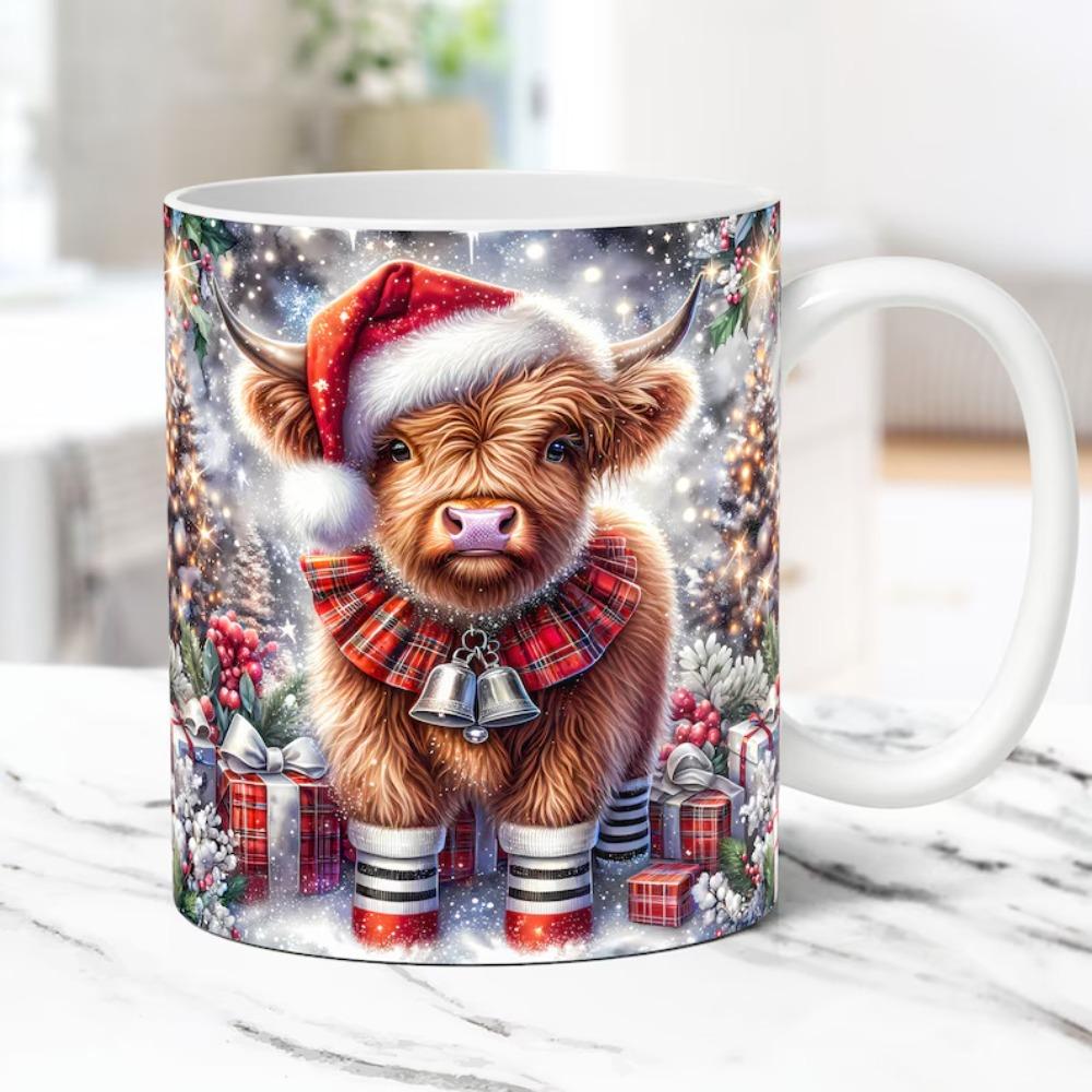 3D Christmas Ceramic Coffee Mug Tea Cup